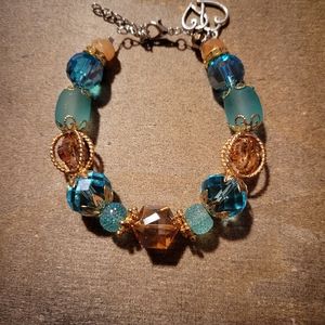 Blue crystal bracelet
